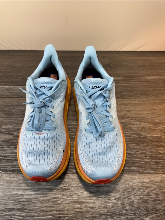 Hoka Shoes - Hoka Clifton 8 Women's Light Blue Running Shoes size 10.5 (h118)